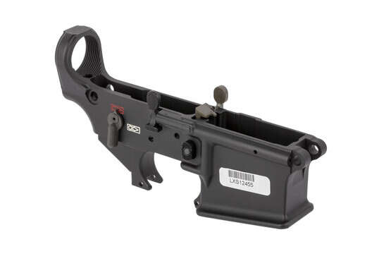 The Lewis Machine and Tool MARS-L stripped AR-15 lower receiver has a fully ambidextrous safety selector